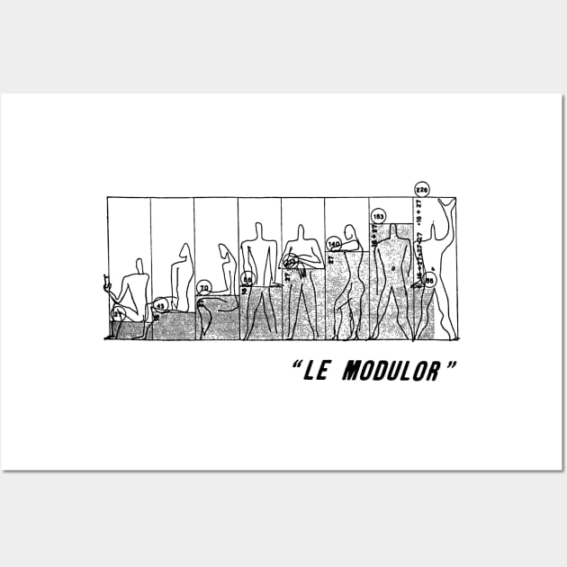 Le Modulor by Le Corbusier Wall Art by RunningKruger